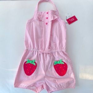Gymboree Halter Romper - Strawberry Patch Design